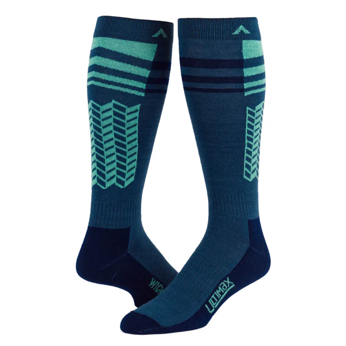 Wigwam Snow Quest Over-The-Calf Ultra-Lightweight Sock - Seaport