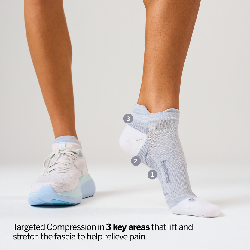 Explore Feetures Plantar Fasciitis Relief Light Cushion No Show Tab - Gray for trail, outdoor & lifestyle use | Liv Activ Singapore