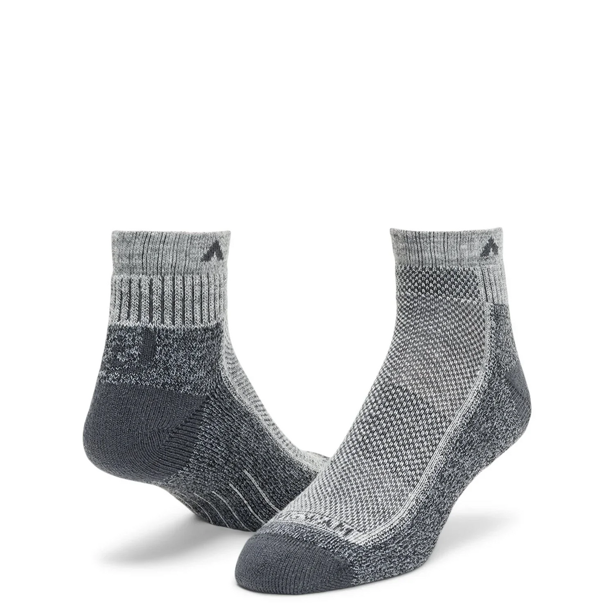 Wigwam Cool-Lite Hiker Quarter Midweight Sock - Grey / Charcoal