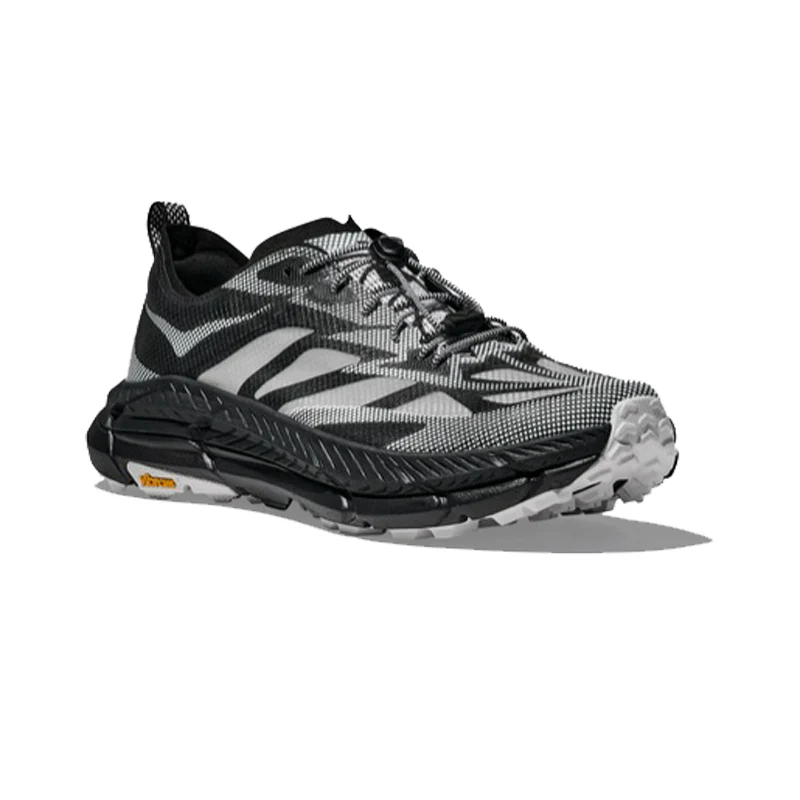 Explore HOKA Unisex Mafate Speed 4 Lite TS - Black / White for trail, outdoor & lifestyle use | Liv Activ Singapore
