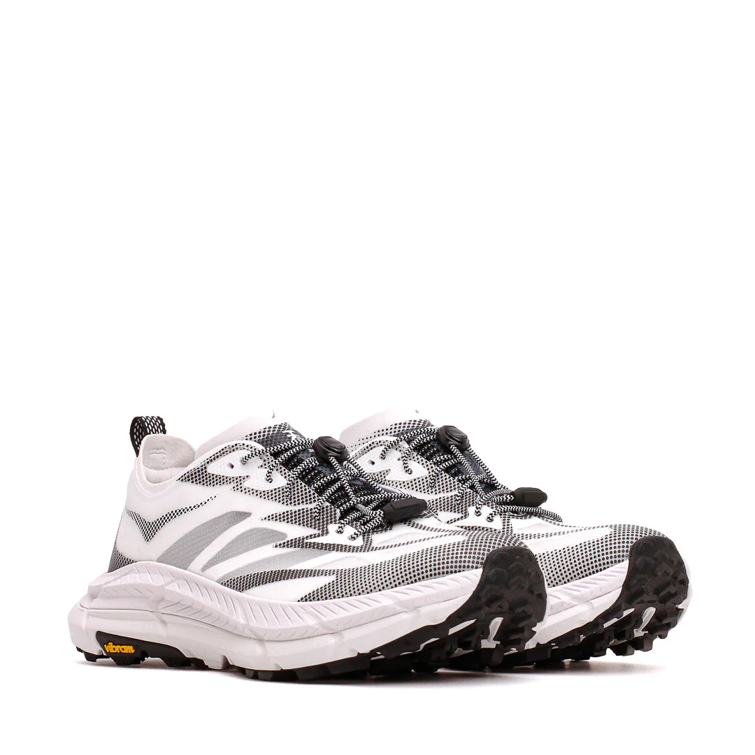 Explore HOKA Unisex Mafate Speed 4 Lite TS - White / Black for trail, outdoor & lifestyle use | Liv Activ Singapore