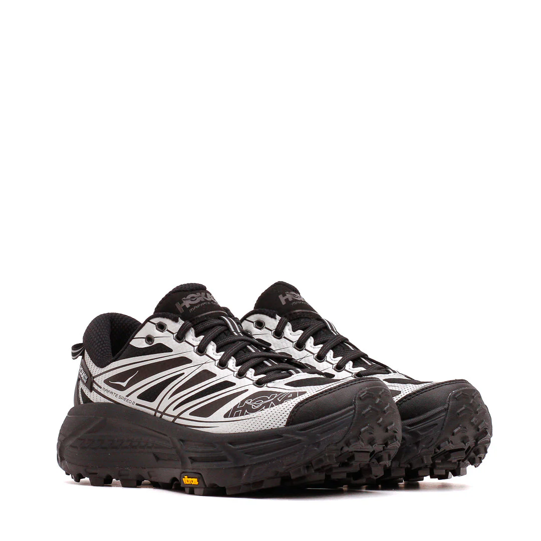 Explore HOKA Unisex Mafate Speed 2 - Black / Silver for trail, outdoor & lifestyle use | Liv Activ Singapore