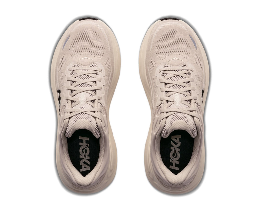 Explore HOKA Men Bondi 9 Wide - River Rock Grey / Alabaster for trail, outdoor & lifestyle use | Liv Activ Singapore