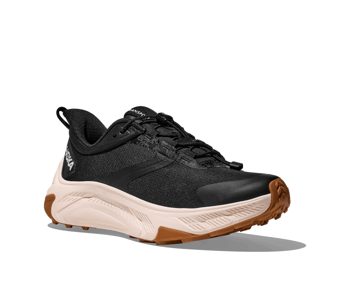 Explore HOKA Women Transport 2 Wide - Black / Alabaster for trail, outdoor & lifestyle use | Liv Activ Singapore