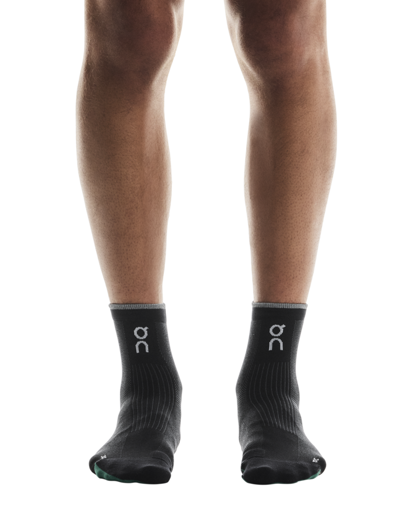 On Unisex Elite Run Sock Mid - Black