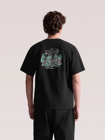 The North Face Unisex NSE Forest Relaxed SS Tee Graphic - AP TNF Black