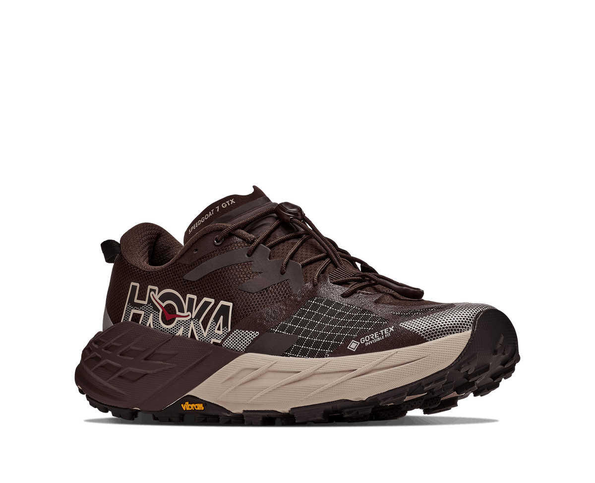 HOKA Men Speedgoat 7 GTX Wide - Spiced Chocolate / River Rock Grey