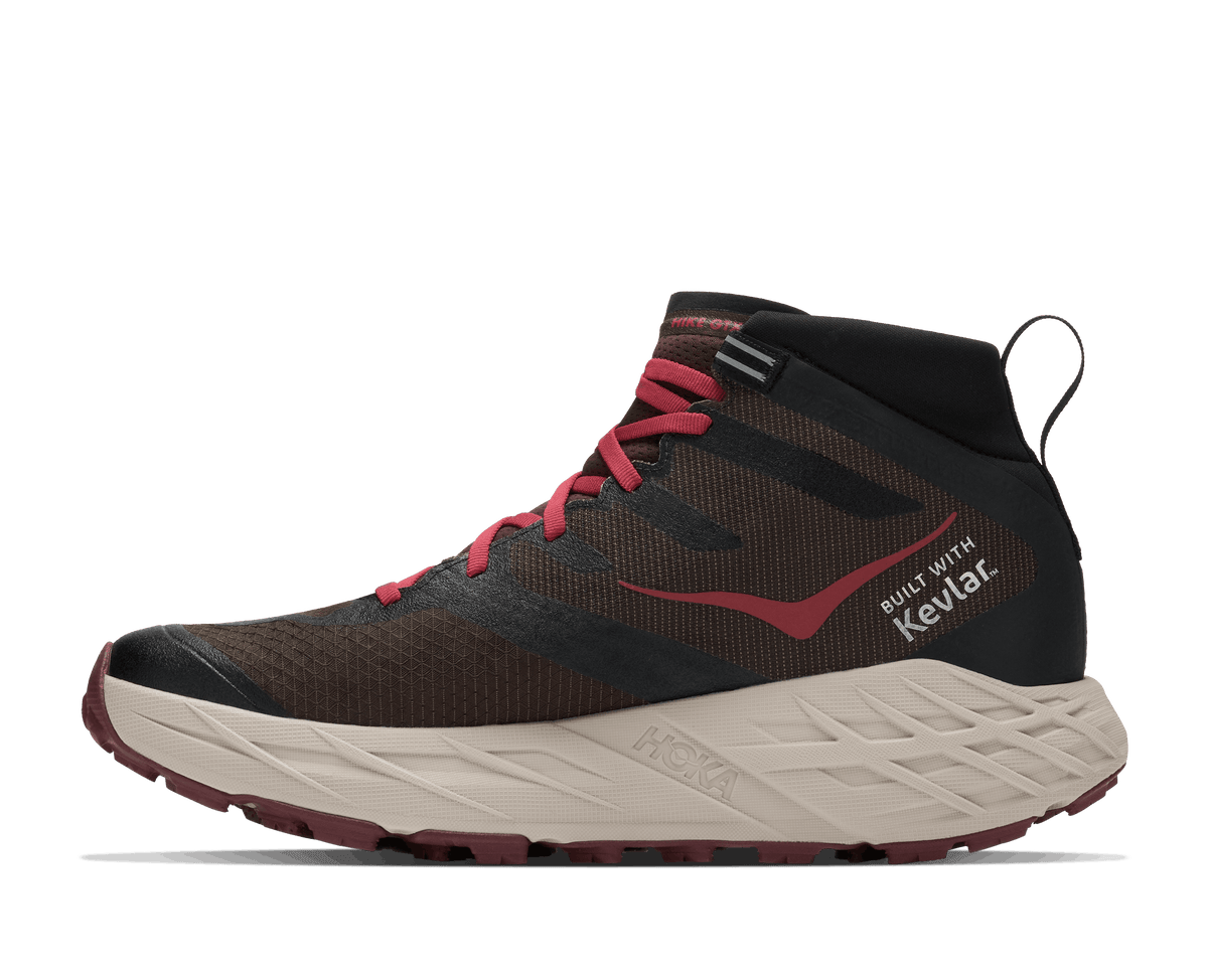 Explore HOKA Men Speedgoat 7 Hike GTX - Spiced Chocolate / River Rock Grey for trail, outdoor & lifestyle use | Liv Activ Singapore