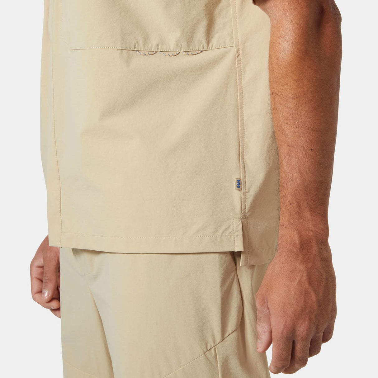 Helly Hansen Men Awe Short Sleeve Softshell Overshirt - Scandi Sand