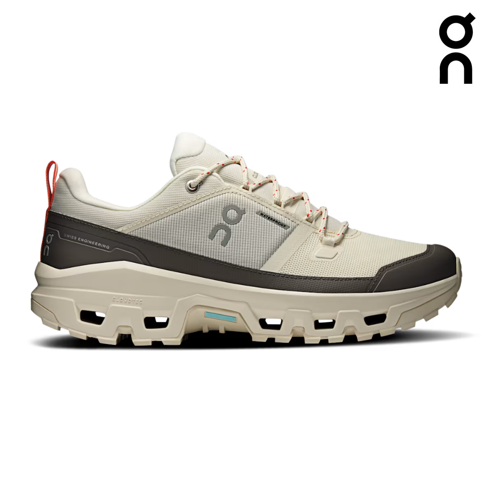 On Men Cloudrock Low Waterproof - Ivory / Ivory