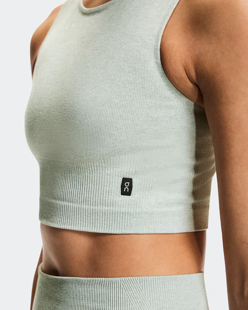 On Women Studio Knit Crop - Mineral / Heather