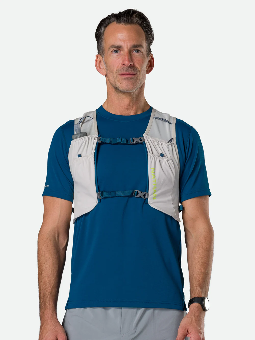 Nathan Sports Pinnacle Featherlite 1.5L Hydration Vest - Vapor Grey