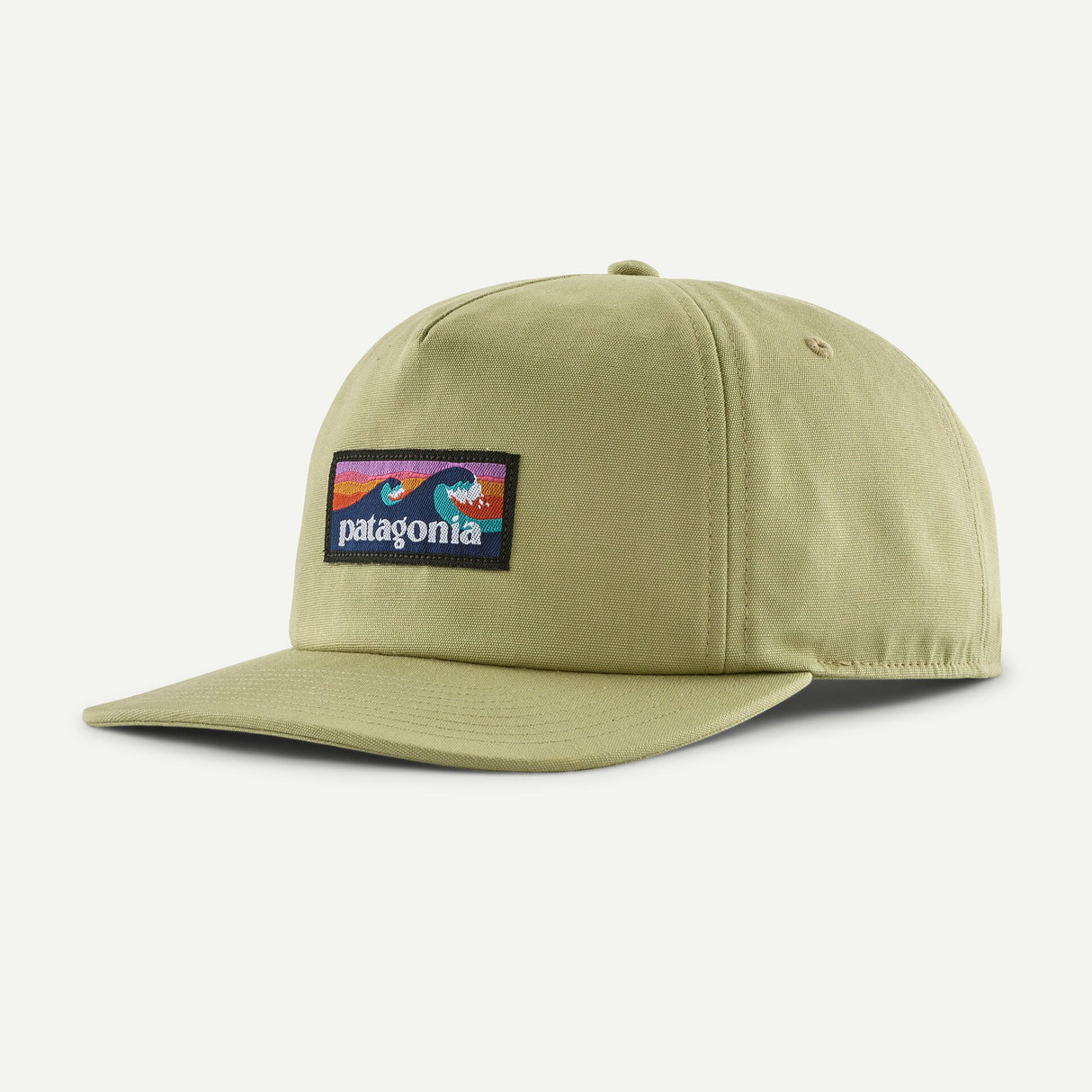 Explore Patagonia Boardshort Label Funfarer Cap - Gumtree Green for trail, outdoor & lifestyle use | Liv Activ Singapore