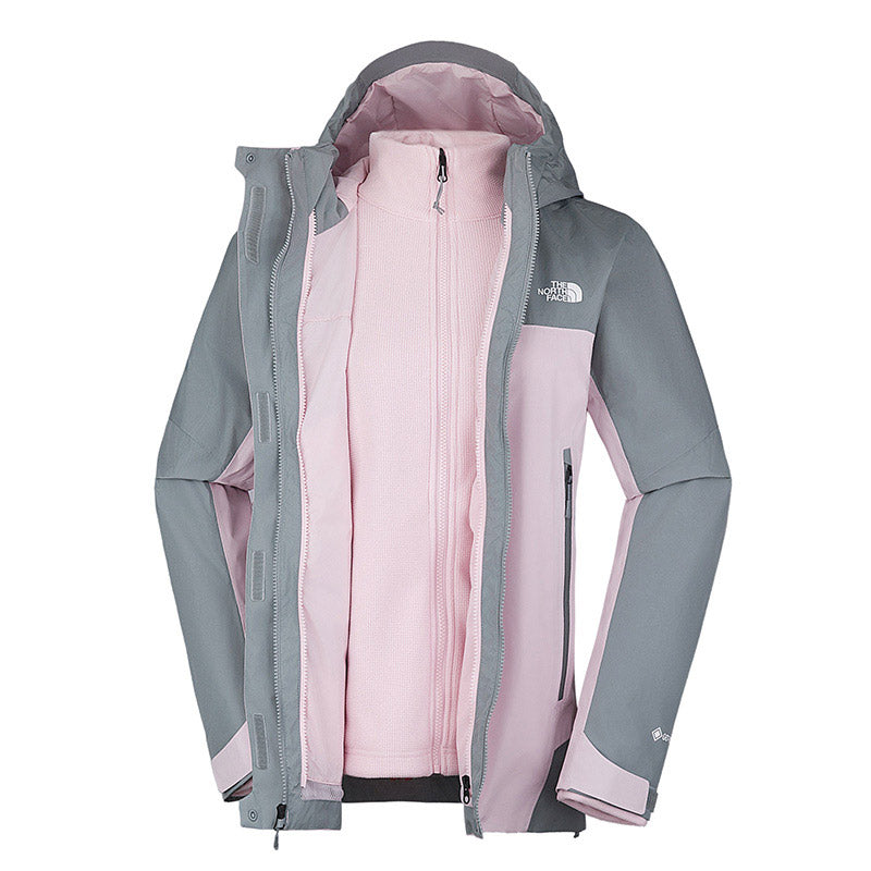 The North Face Women Blizzard Fleece GTX Triclimate Jacket - AP Pale Blossom / Monument Grey