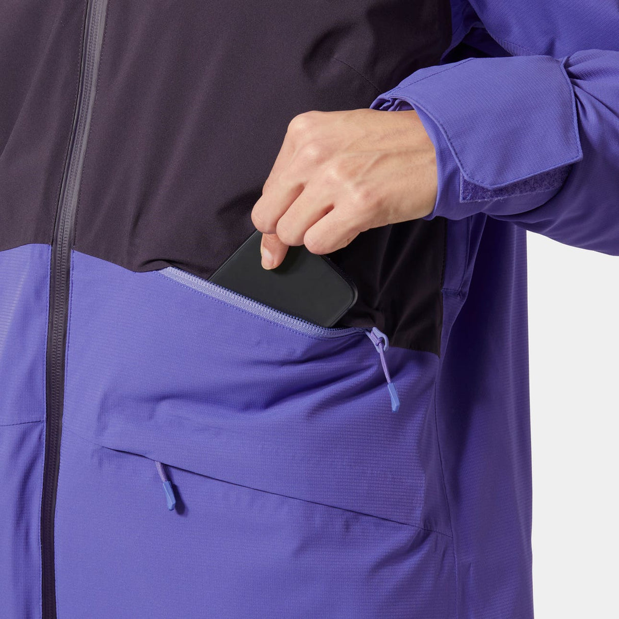 Explore Helly Hansen Women Powchaser 2.0 Jacket - Black Grape for trail, outdoor & lifestyle use | Liv Activ Singapore