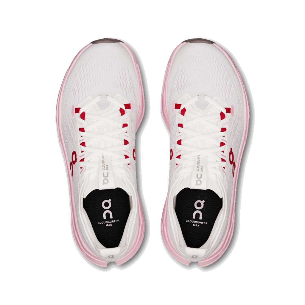 Explore On Women Cloudsurfer Max - Ivory / Peony for trail, outdoor & lifestyle use | Liv Activ Singapore