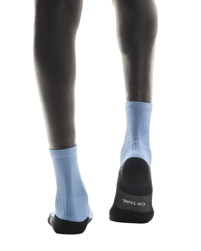On Unisex Trail Sock High 2 Pack - Glacier / Dust