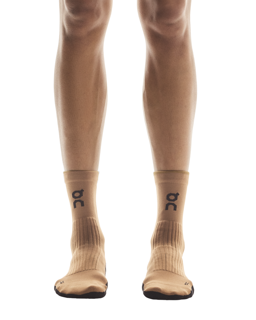 On Unisex Trail Sock High 2 Pack - Black / Sphinx