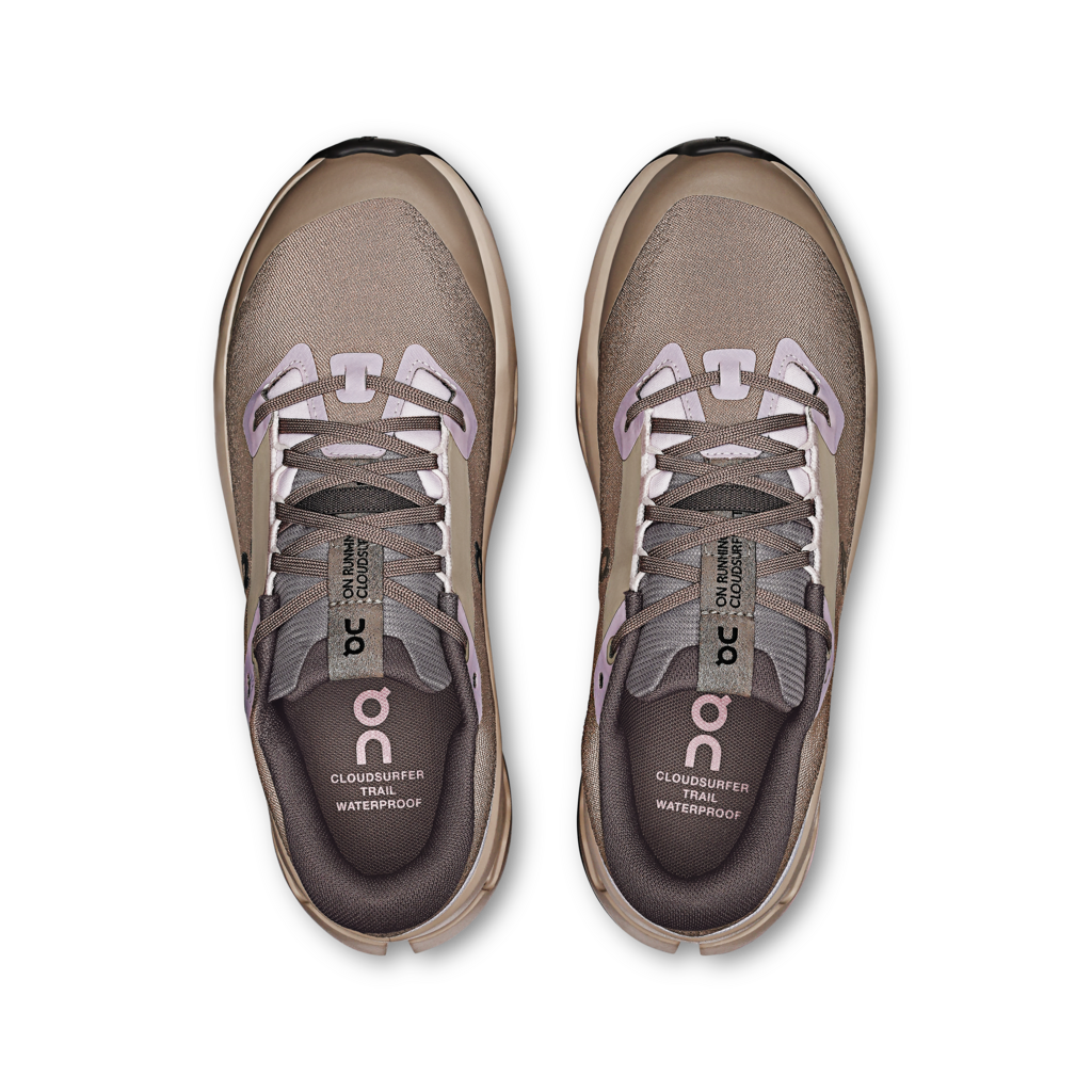 On Women Cloudsurfer Trail 2 Waterproof - Cinder / Desert