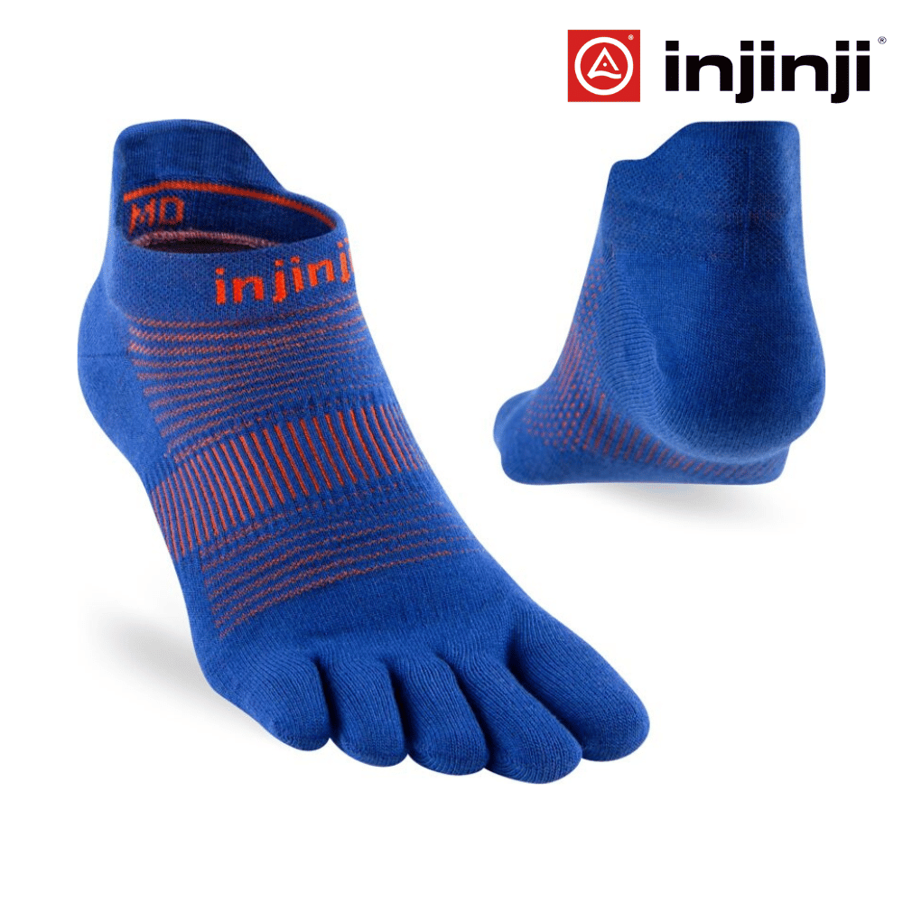 Injinji Run Lightweight No-Show Coolmax - Sapphire