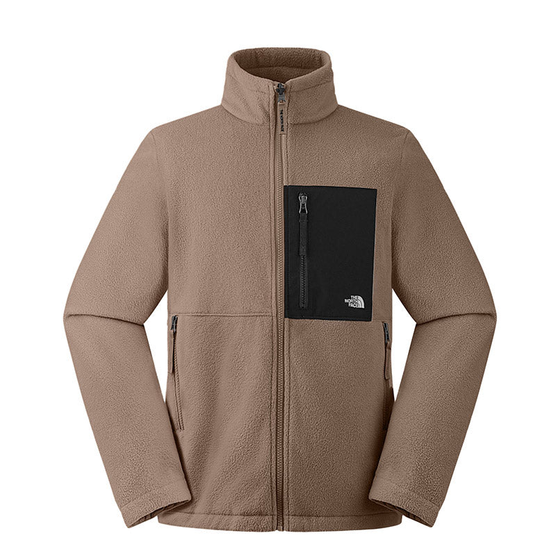 The North Face Men Elements Fleece Triclimate Jacket - AP Mushroom Grey / TNF Black / Mocha Brown