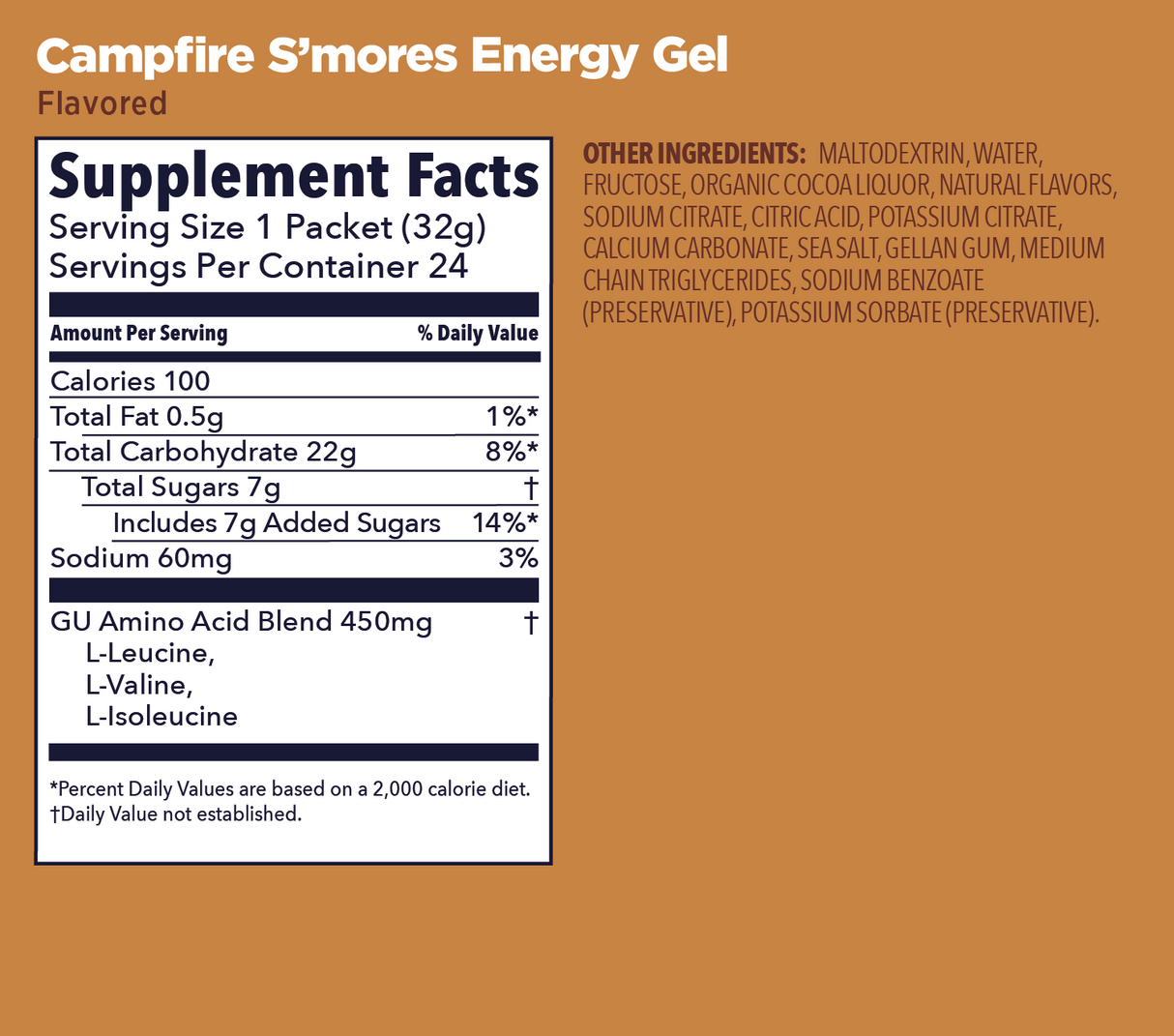(6 Packs) GU Energy Gel - Campfires Smores - Expiry Date: Dec 2026