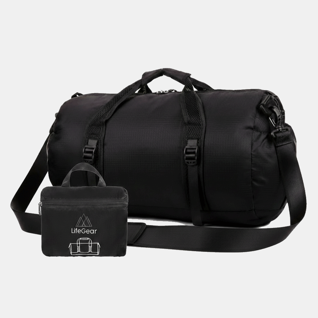 Explore Lifegear Packable Duffel 40L - Black for trail, outdoor & lifestyle use | Liv Activ Singapore