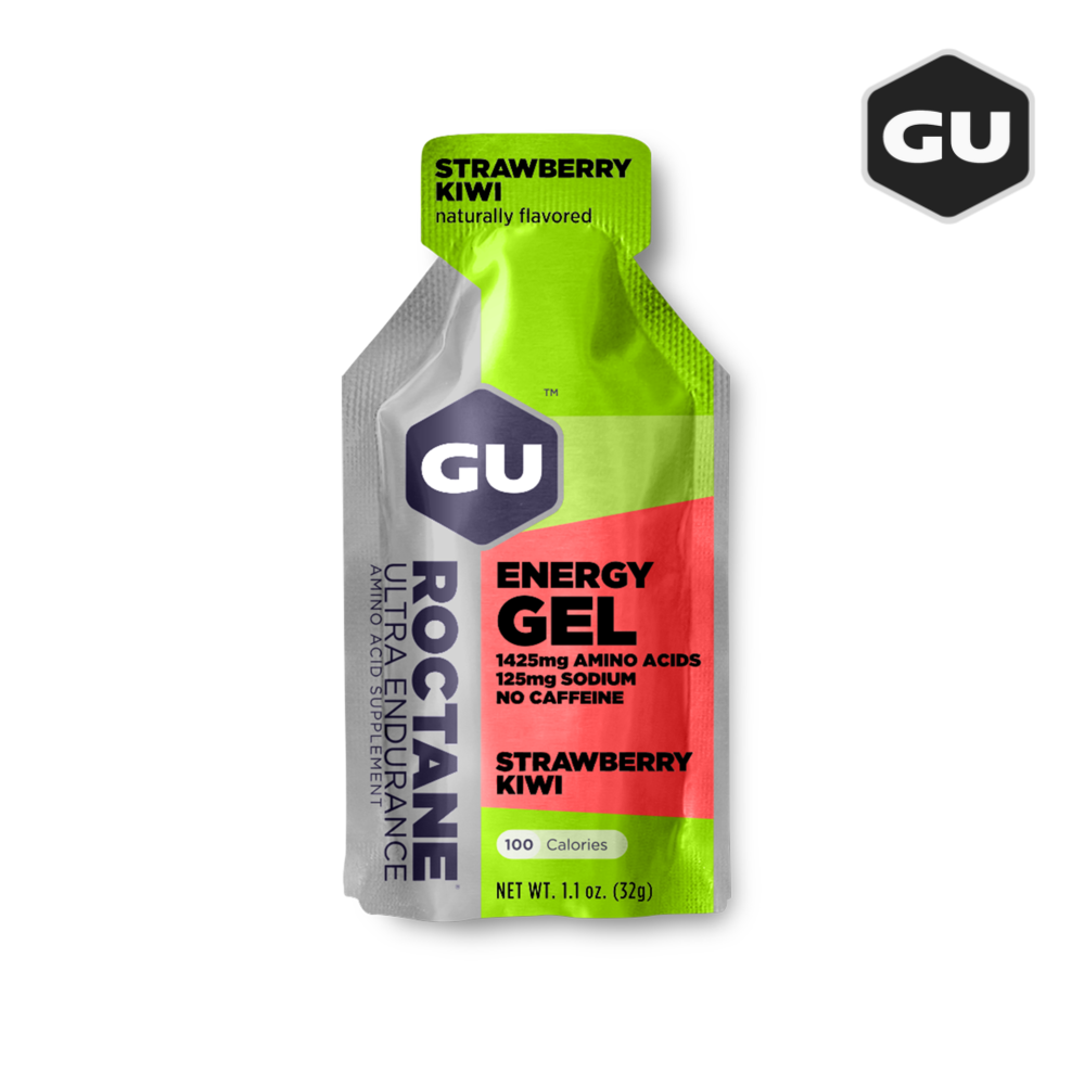 (6 Packs) GU Roctane Gel - Strawberry Kiwi - Expiry Date: Feb 2026