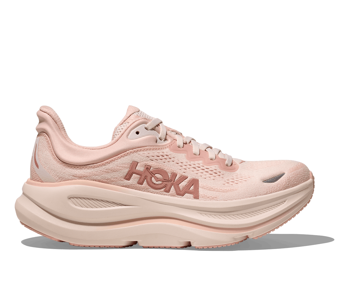 HOKA Women Bondi 9 Wide - Rose Latte / Rose Cream