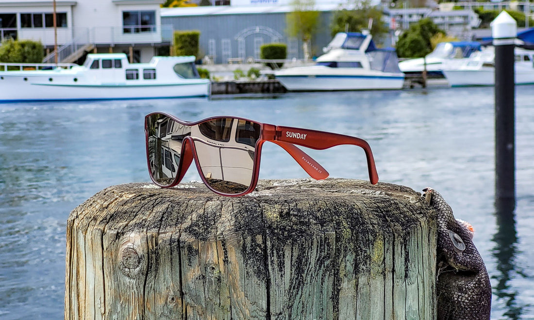 Explore Sunday Shades Flare Series Sunglasses - Sangria Surprise for trail, outdoor & lifestyle use | Liv Activ Singapore