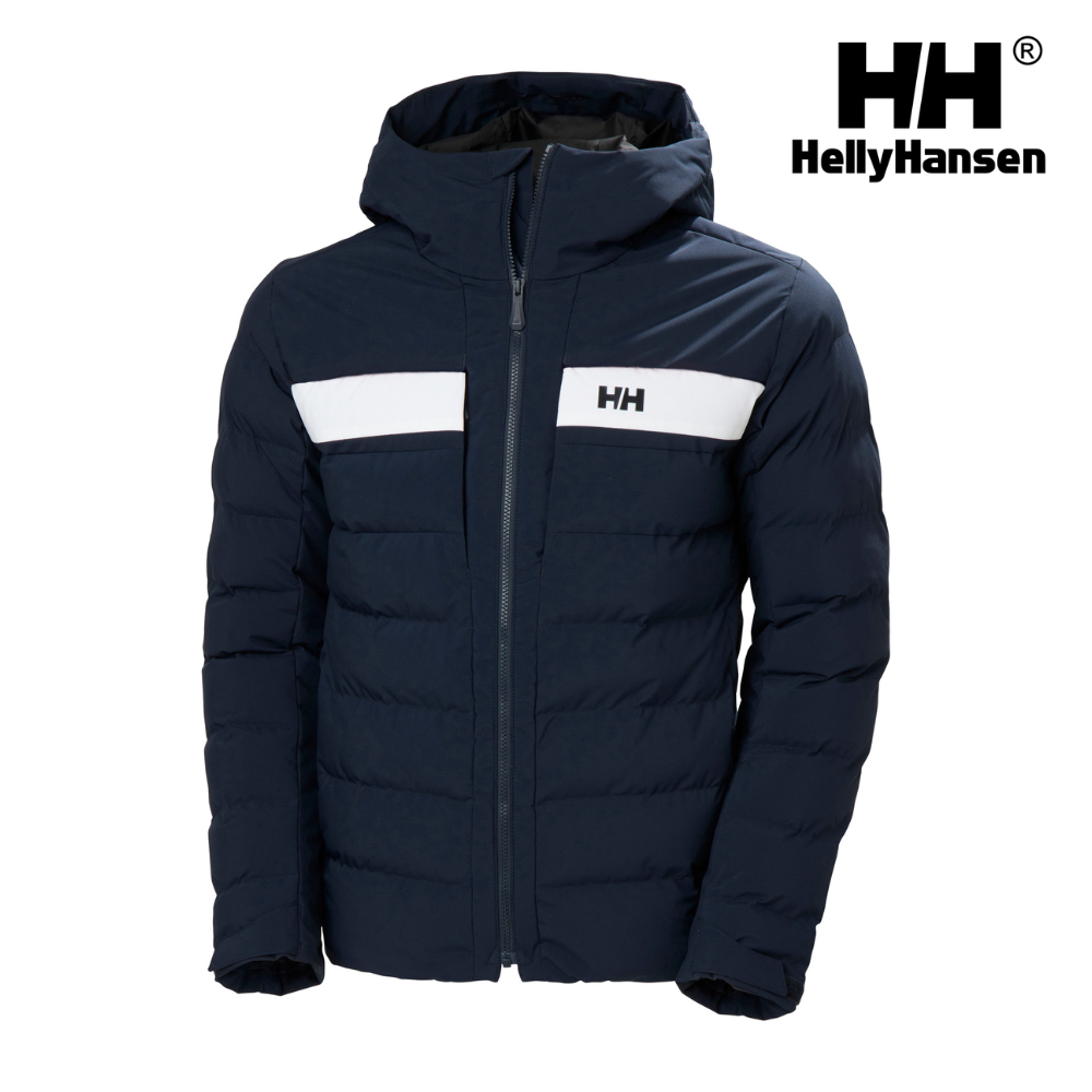 Explore Helly Hansen Men Bossanova Puffy Jacket - Navy for trail, outdoor & lifestyle use | Liv Activ Singapore