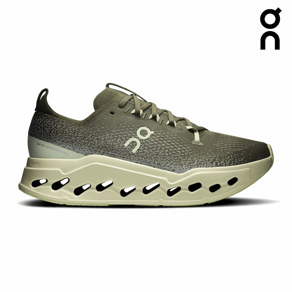 Explore On Men Cloudsurfer Max - Olive / Seedling for trail, outdoor & lifestyle use | Liv Activ Singapore