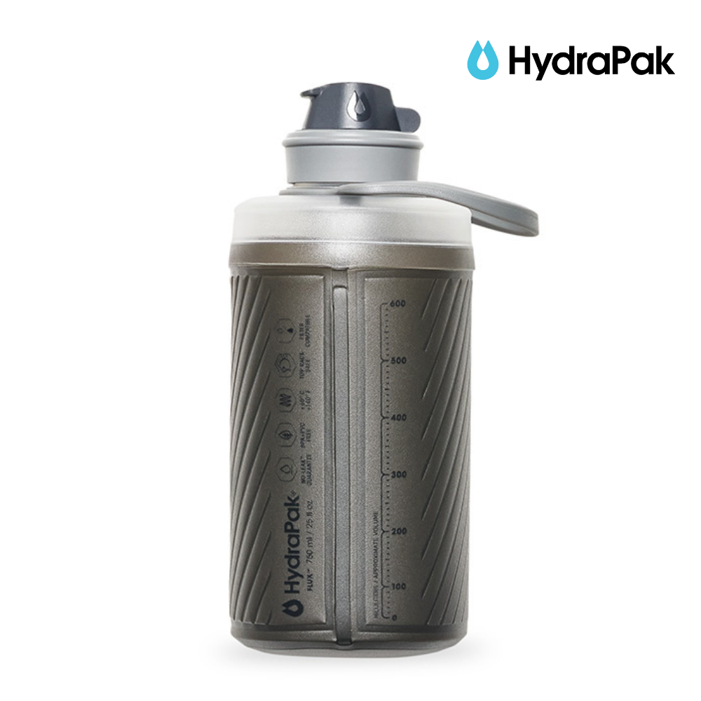 Explore HydraPak Flux 750ml - Mammoth Grey for trail, outdoor & lifestyle use | Liv Activ Singapore