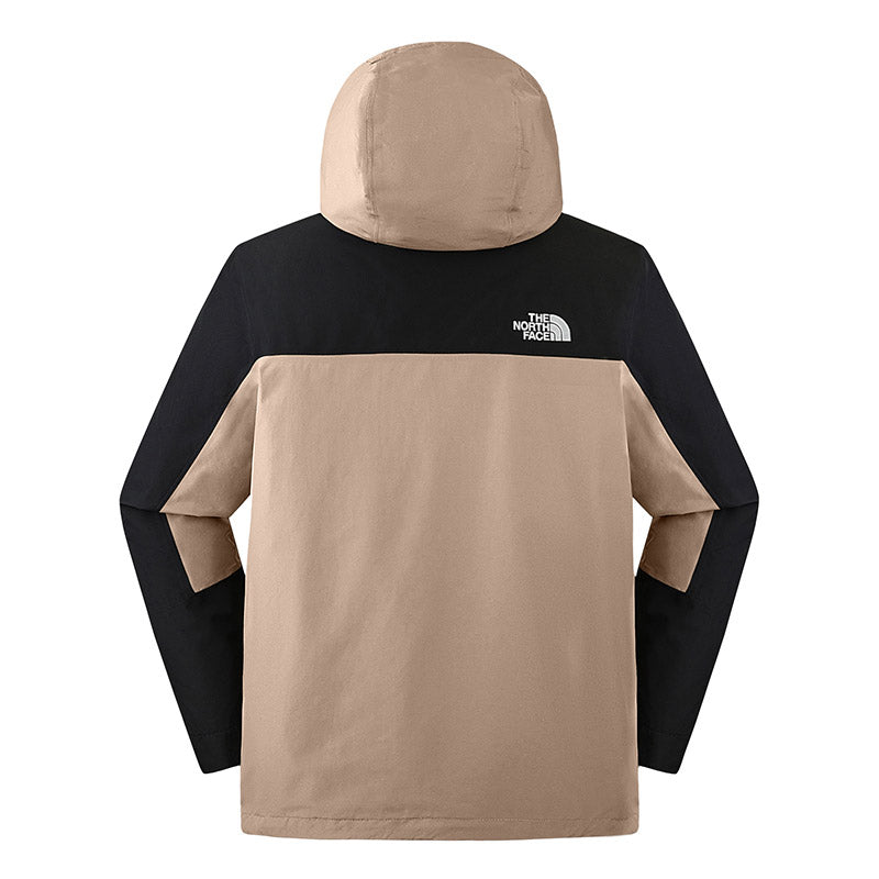 The North Face Men Elements Fleece Triclimate Jacket - AP Mushroom Grey / TNF Black / Mocha Brown