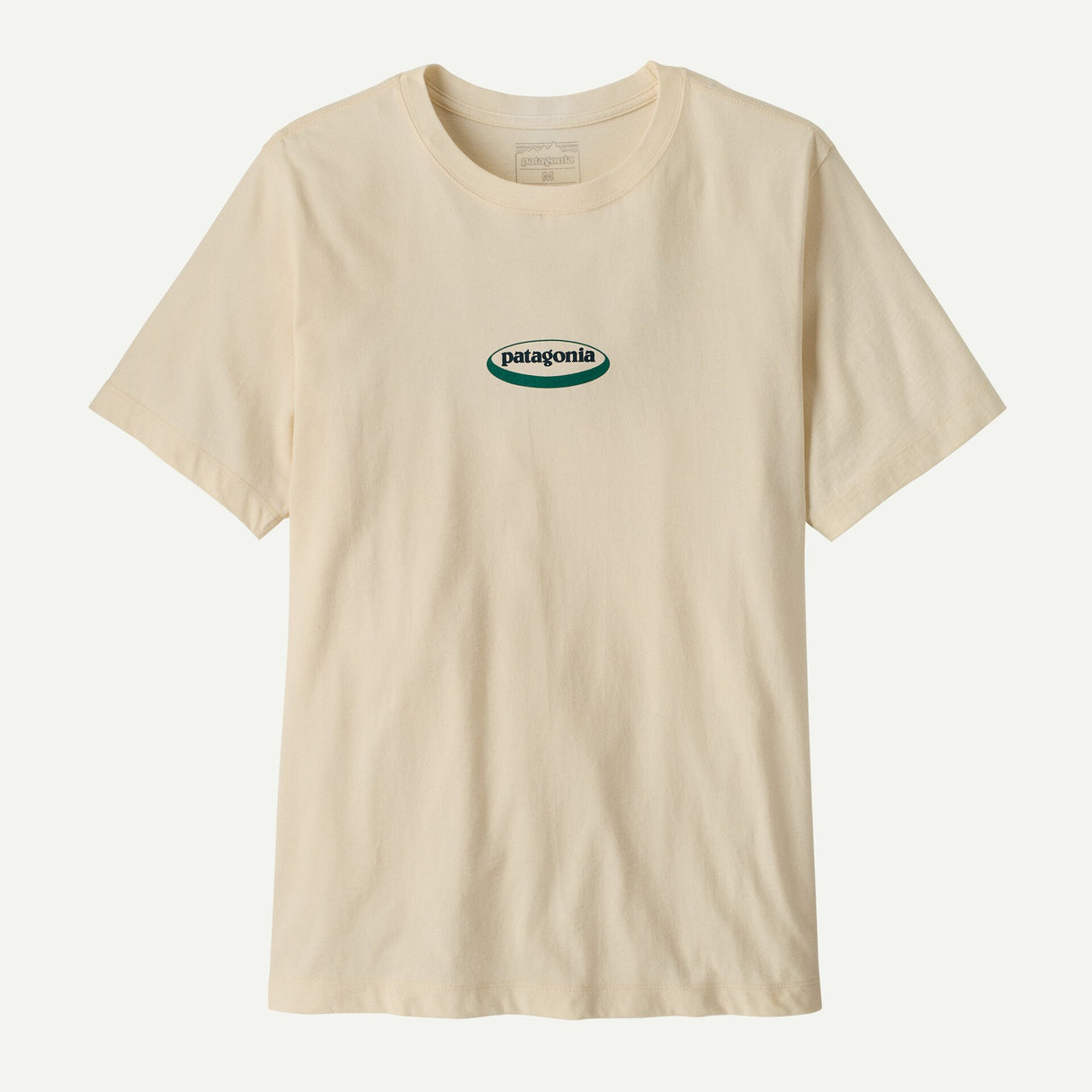 Explore Patagonia Men '95 Oval Logo T-Shirt - Undyed Natural for trail, outdoor & lifestyle use | Liv Activ Singapore