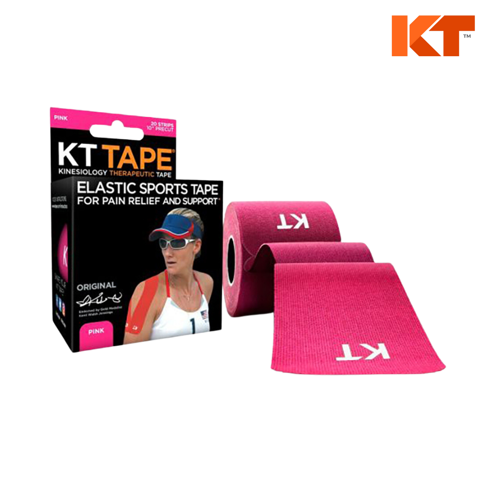Explore KT Tape Cotton 20 Strip - Pink for trail, outdoor & lifestyle use | Liv Activ Singapore