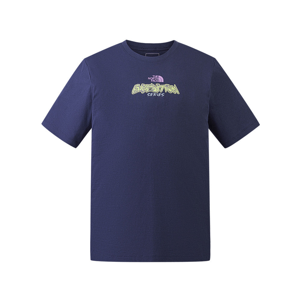 The North Face Unisex Essential Expedition Series Short Sleeve Tee Graphic - AP Summit Navy
