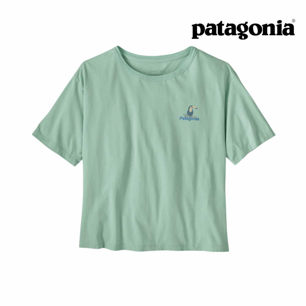 Explore Patagonia Women Protect Rainforests Easy-Cut T-Shirt - Thin Ice for trail, outdoor & lifestyle use | Liv Activ Singapore