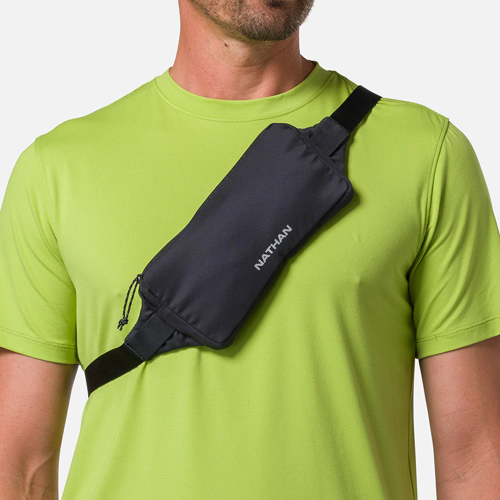 Explore Nathan Sports Marathon Waist Pack 3.0 - Black / Reflective Silver for trail, outdoor & lifestyle use | Liv Activ Singapore