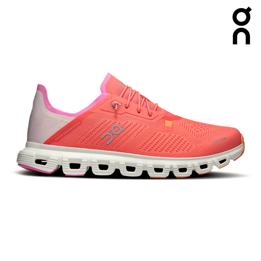 Explore On Women Cloud 6 Coast - Salmon / Pearl for trail, outdoor & lifestyle use | Liv Activ Singapore