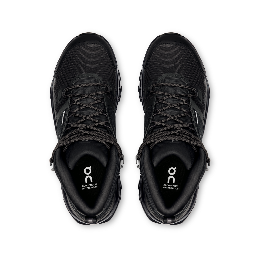 On Women Cloudrock Mid Waterproof - Black / Black