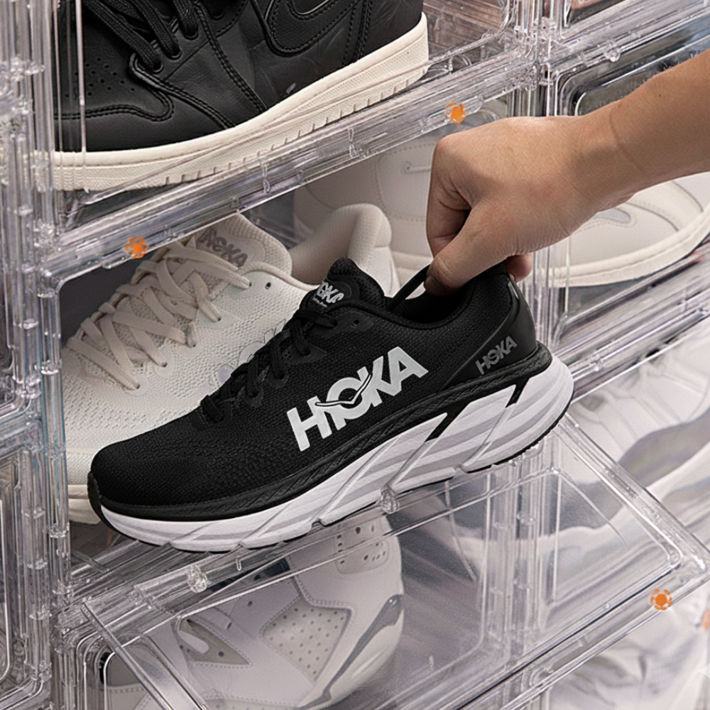 Oxygen Shoe Storage Organiser - Transparent White