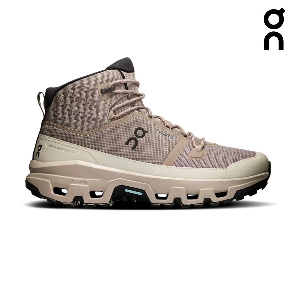 On Men Cloudrock Mid Waterproof - Cinder / Desert