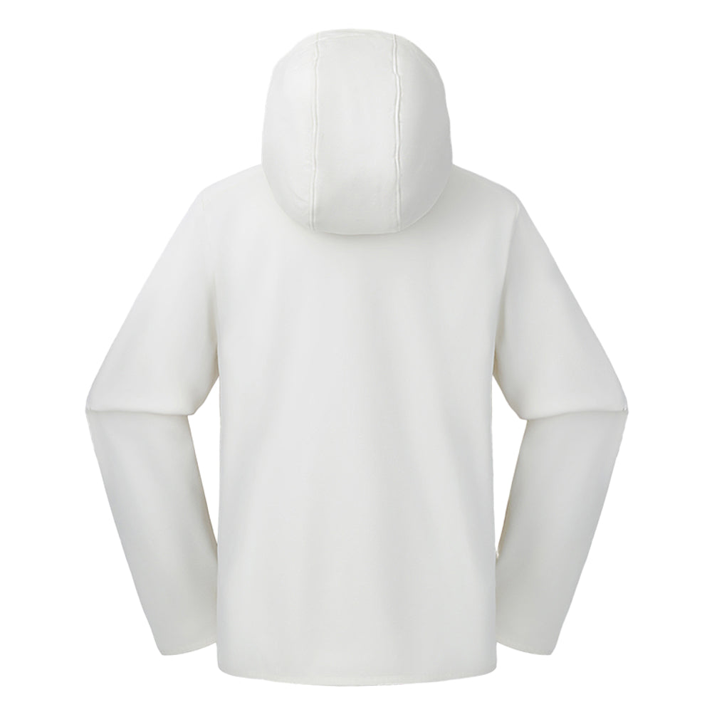 Explore The North Face Women Performance Fleece Full Zip Hoodie - AP White Dune for trail, outdoor & lifestyle use | Liv Activ Singapore