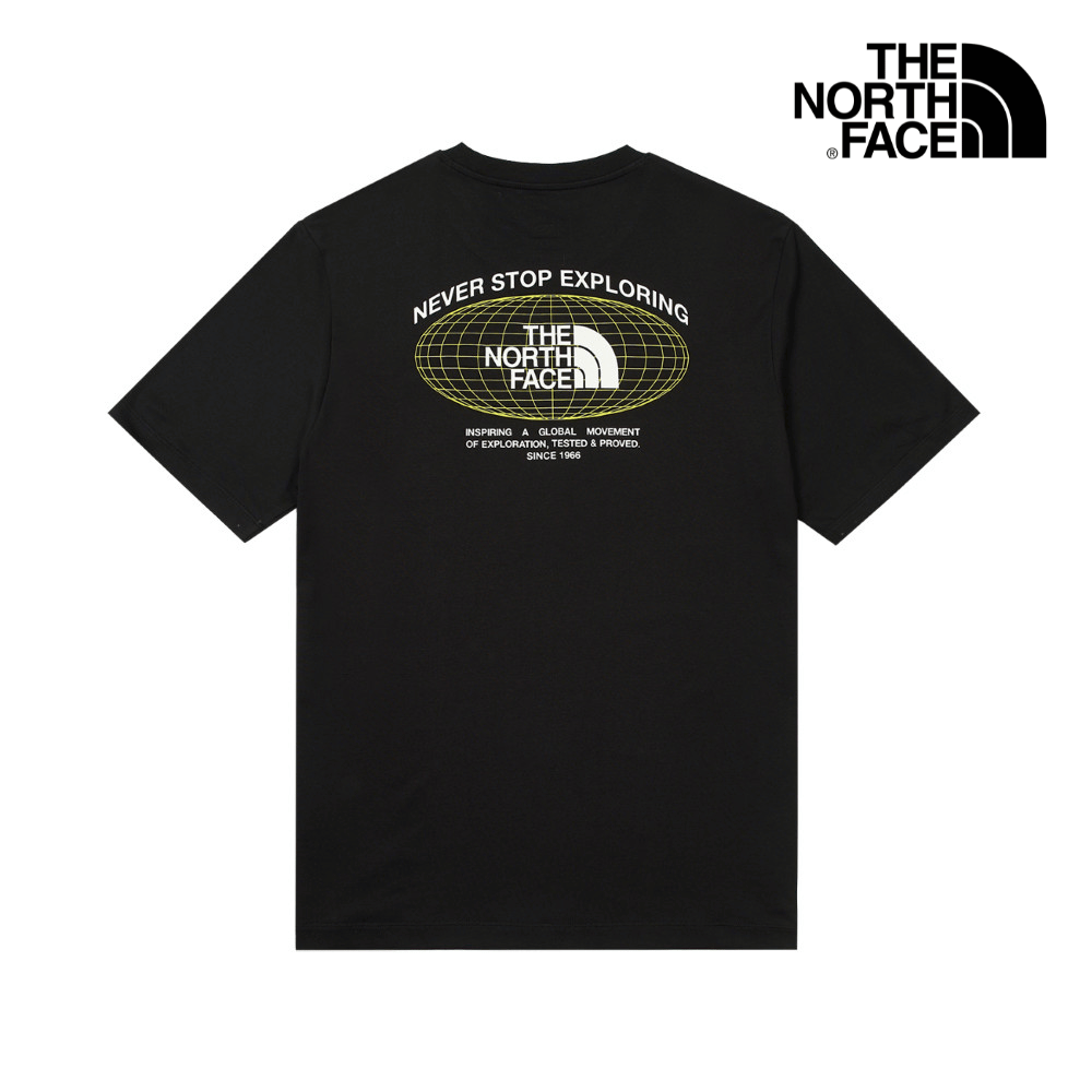 The North Face Men SS Immersed Outdoors Grid Tee Graphic - AP TNF Black
