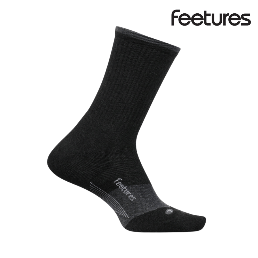Feetures Trail Max Cushion Mini Crew - Charcoal