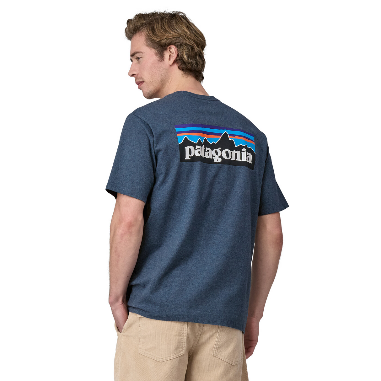 Patagonia Men P-6 Logo Responsibili-Tee - Beeswax Tan