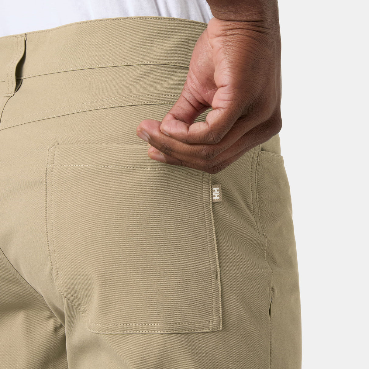 Explore Helly Hansen Men Holmen 5 Pocket Shorts - Pebble for trail, outdoor & lifestyle use | Liv Activ Singapore