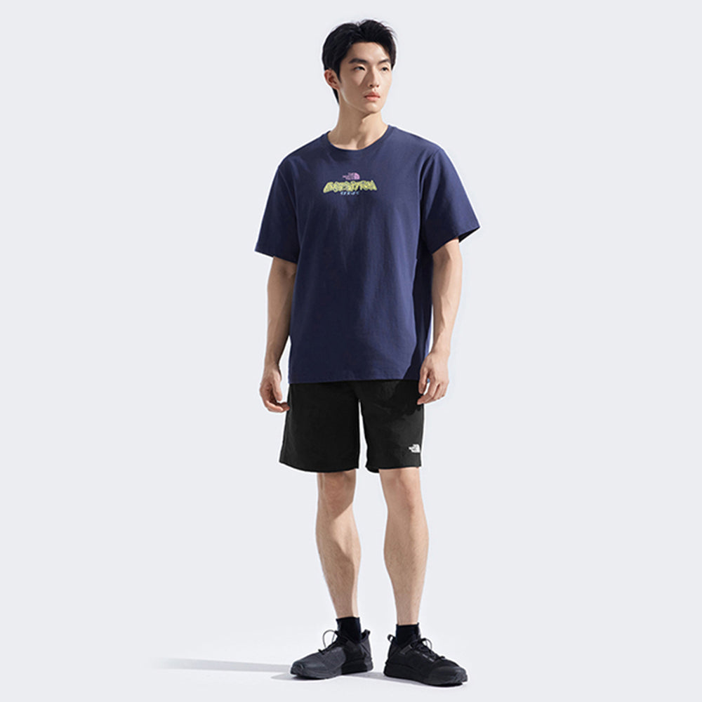 The North Face Unisex Essential Expedition Series Short Sleeve Tee Graphic - AP Summit Navy