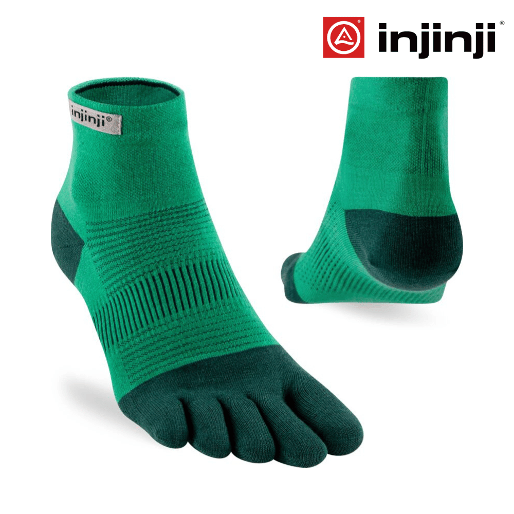Injinji Run Lightweight Mini-Crew Coolmax - Fern